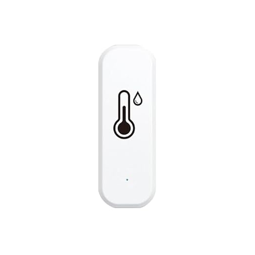 Zigbee Temperature and Humidity Sensor, Wireless Thermometer for Home Automation, Remote Monitoring, Compatible with Hub/Gateway Devices with Zigbee Hub Built-in