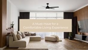 Airvana 52in 5-Blade Smart Indoor or Outdoor Ceiling Fan 2700K-6000K CCT Tunable Range LED Light Kit in Matte Black Works With iOS or Android App