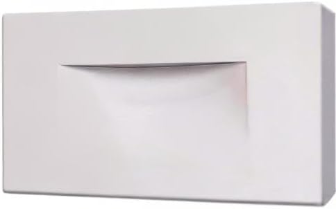 Ciata LED Stair Lights - 3 CCT Options (3000K/4000K/5000K) | 3 Watt Step Lights for Indoor and Outdoor Stairs | Ideal for Home Theater and Outdoor Stairway Lighting | White Finish, Horizontal