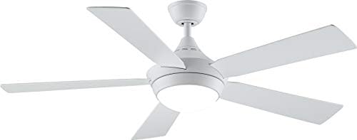 Fanimation Celano v2 52 inch Indoor Ceiling Fan with LED Light Kit - Matte White with Matte White Blades