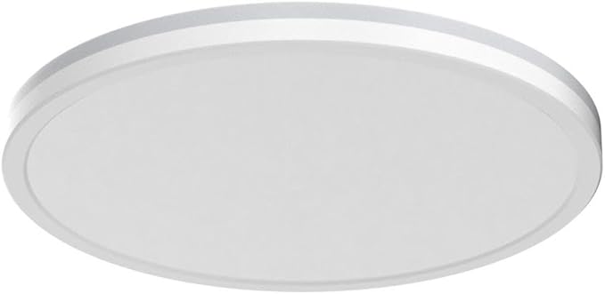 Matane 12 Inch LED Flush Mount Ceiling Light Fixture with Night Light, 24W 2400LM 3000K/4000K/5000K Selectable, Dimmable LED Ceiling Lights for Bedroom, Dining Room, Kitchen, Round White