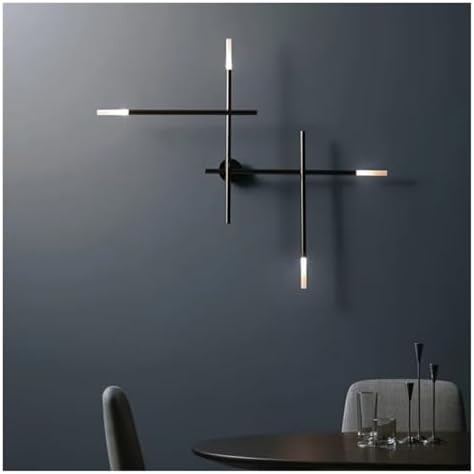 Minimalist LED Wall Lamp for Living Room & Bedroom - Simple Line Sconces for Home Decor, Stylish Background Lighting, Modern Bedside Wall Light, Ele Wall Fixture