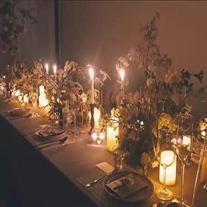 Flameless Battery Operated Candles: Pack of 6 LED Flickering Candle H4 5" 6" D3 Real Wax Pillar Electric Candles with 10-Key Remote and Timer for Home Party Christmas Decor