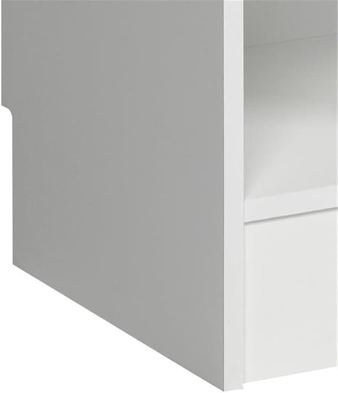 Prepac Narrow Coat Rack Freestanding Hall Tree with 3 Hooks, Entryway Furniture for Coat & Shoe Storage, Entryway Organization with Adjustable Shelf, 14.75"W x 72.5"H x 15.5"D, Set of 2, White
