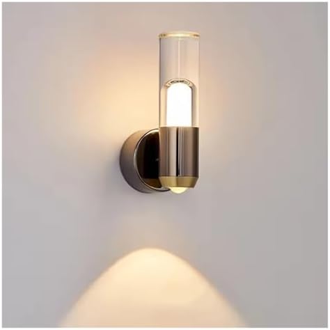 Modern Minimalist LED Wall Lamps - Transparent Ambient Lighting for Bedrooms, Stylish Decorative Fixtures, Wall Lighting for Home Decor, Contemporary Indoor Illumination