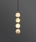 Pendant Lights, Modern Home Decor led Lights Pendant Light Lamps forstaircase Chandeliers for Living Room Hanging Indoor Lighting(Black 4 Head,RC Remote dimming)