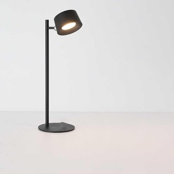 Eye Caring Table Lamp, LED Desk Lamp Dimmable Bedside Lamp with 3 Lighting Modes&3 Brightness Levels Touch Control USB Rechargeable Desk Light for Home Office Bedroom Reading Study Work (Black)
