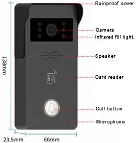 LCD Touch Screen Video Intercom Kit Outdoor Camera Monitor Phone App Remote Open