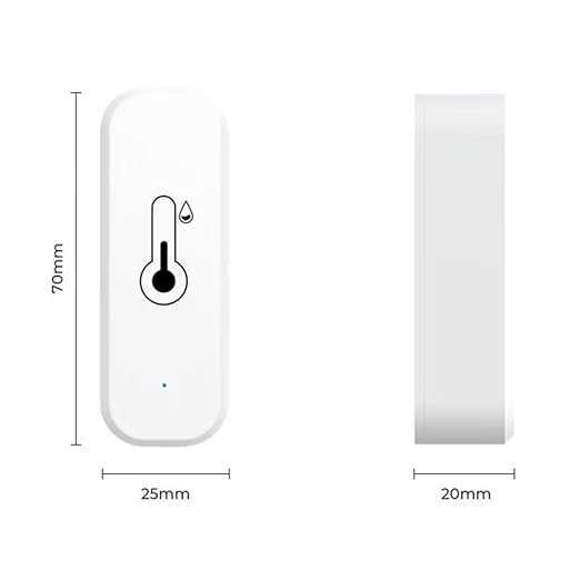 WiFi & Bluetooth Temperature and Humidity Sensor,No Hub Required,Compatible with Alexa and Google Home,for Home, Baby Rooms,Greenhouses Accessories, Garages, Office 1Pack(No Include Battery)
