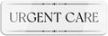 Acrylic Urgent Care Sign - Self-Adhesive for Medical Offices, Clinics, and Healthcare Facilities, 3x9 Inch