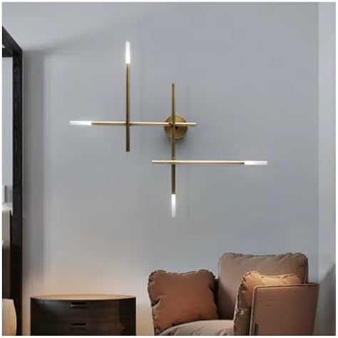 Minimalist LED Wall Lamp for Living Room, Bedroom, and Hallway – Modern Detive Sconces, Stylish Background Lighting for Home Decor, Line Design Wall Light