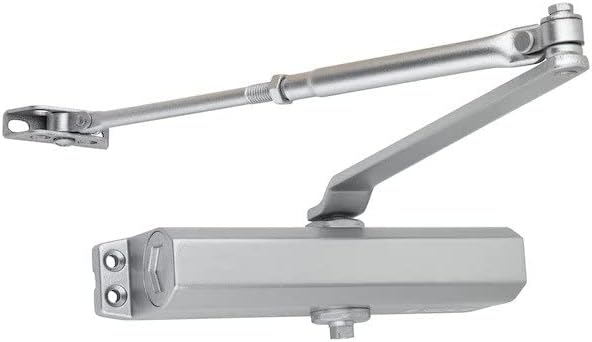 Automatic Door Closer Adjustable Closers Size 3 Commercial Grade 3 Spring Hydraulic Door slam Preventer Auto Door-Closer, Easy Installation & Instructions Silver
