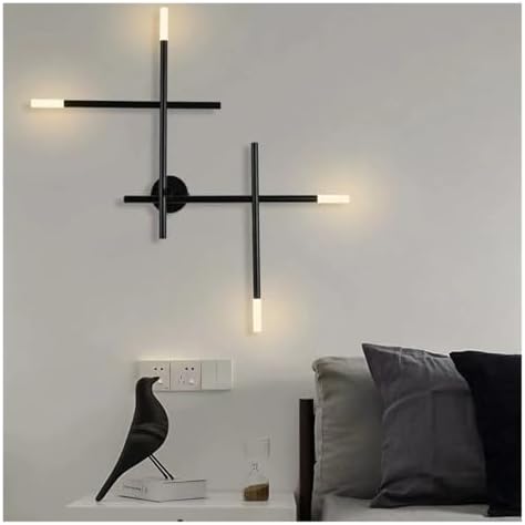 Minimalist LED Wall Lamp for Living Room & Bedroom - Simple Background Wall Light, Stylish Bedside Decor, Modern Line Wall Sconces, Perfect Home Lighting Solution