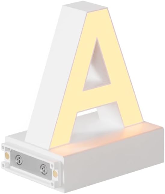Light Up LED Letter A, H 3.7" Light with Touch Control, Event Display Letters, Marquee Letter Warm White 3000K