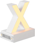 LED Magnetic Letter X, H 3.7" Light with Touch Control, White, Dimmable, Warm White 3000K