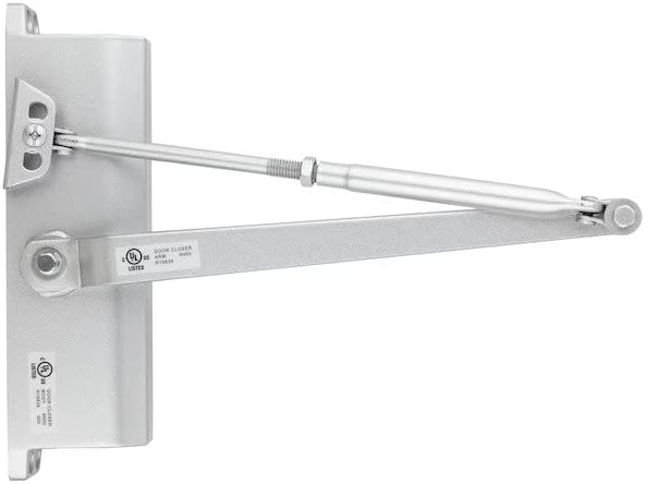 Automatic Door Closer Adjustable Closers Size 3 Commercial Grade 3 Spring Hydraulic Door slam Preventer Auto Door-Closer, Easy Installation & Instructions Silver