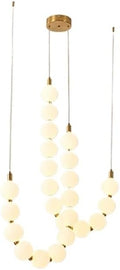 Modern Chandelier, Modern Home Decor led Lights Pendant Light Lamps for Living Room Chandeliers for Dining Hanging Indoor Lighting(C 24 Heads,APP with RC Dimmable)