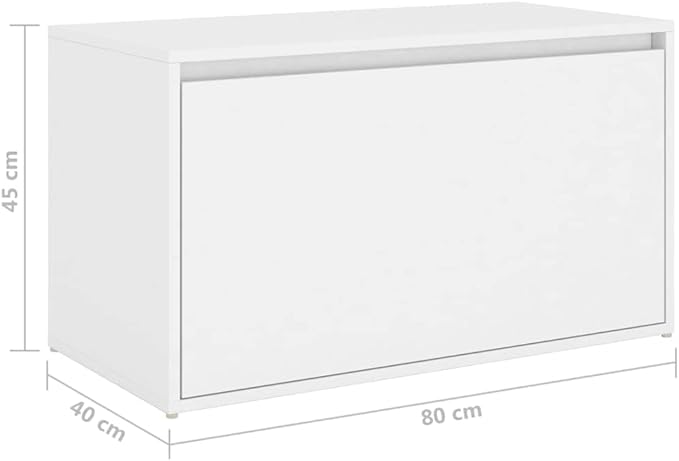 vidaXL Stylish Storage Bench, Rectangular Shape, Perfect for Hallways, Compact Urban Furniture, Modern Seating