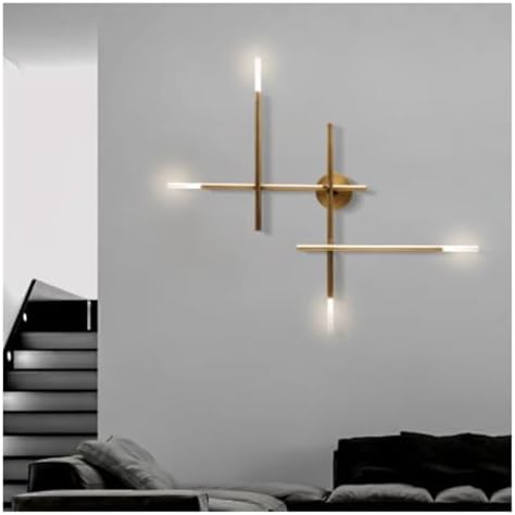 Minimalist LED Wall Lamp for Living Room, Bedroom, and Hallway – Modern Detive Sconces, Stylish Background Lighting for Home Decor, Line Design Wall Light