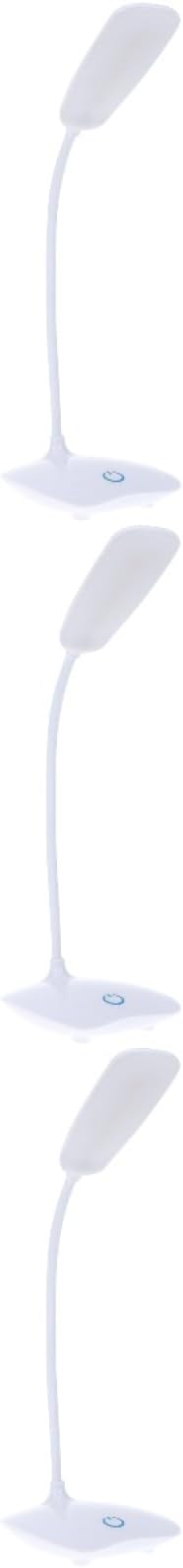3pcs Led Reading Lamp Touch Control Modes Eye Table Lamp Study Light for Boy Girl and Adults White Design for Reading and Ambient Lighting