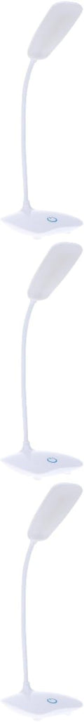 3pcs Led Reading Lamp Touch Control Modes Eye Table Lamp Study Light for Boy Girl and Adults White Design for Reading and Ambient Lighting