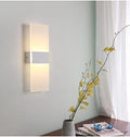 LED - Fashionable Decorative Light for Bedroom, Bedside, Stairs & Corridor Simple 110V Chandelier Style Wall Modern Home Decor (White 22x11CM)