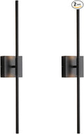 Wall Sconces Set of Two Matte Black Wall Light Fixtures Wall Lamp with Led 3000K 12W Sconces Wall Lighting Wall Lights Sconces Wall Decor Set of 2 Black Wall Sconce Wall Lamps for Bedrooms