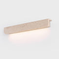 12.6 Inch Yellow Travertine Wall Light, Indoor Outdoor Interchangeable Wall Lamp, Wabi Sabi Style Wall Sconce, Dining Room Bedroom Living Room Wall Mounted Lighting Fixtures