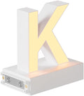 LED Magnetic Letter K, H 3.7" Light with Touch Control, White, Dimmable, Warm White 3000K