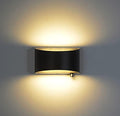 Indoor Dimmable Wall Sconces with Dimmable Switch, Modern LED Sconces Wall Lighting 12W Wall Light Fixtures Aluminum Up and Down Wall Lights