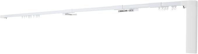 Electric Curtain Track, Retractable Motorized Curtains Rod From 7-20ft, Automatic Curtain Opener with Smart/Manual Control, Smart Curtains System for I-Rrail and U-Rail (For 7-20ft)