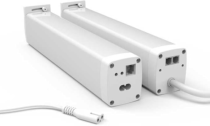 Automatic Curtain Opener WiFi Motorized Curtain Track Kit 1.8N.m Curtains Motor, Ripple/Wave Fold Electric Curtain Track, Remote Curtains, Works with Alexa & Google Home (4 meters (157.4 inches))