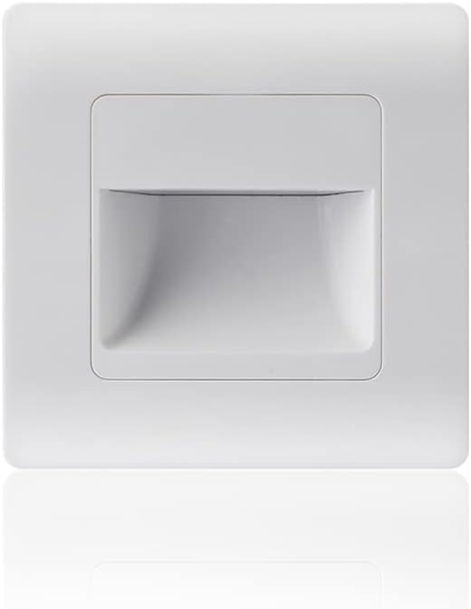 LED Wall Lamp PIR Motion Sensor Stair Case Light AC85-265V Recessed Step Lamp Corridor Lighting Indoor Wall Lighting White