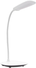Tofficu Adjustable LED Desk Lamp with Touch Control Eye Protection Brightness Levels Flexible Neck Portable Folding Design for Reading Studying and Working White