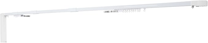 Electric Curtain Track, Retractable Motorized Curtains Rod From 2.16-6.2m/7-20ft, Automatic Curtain Opener w/Smart/Manual Control, Smart Curtains System for I-Rrail and U-Rail (For 7-20ft)