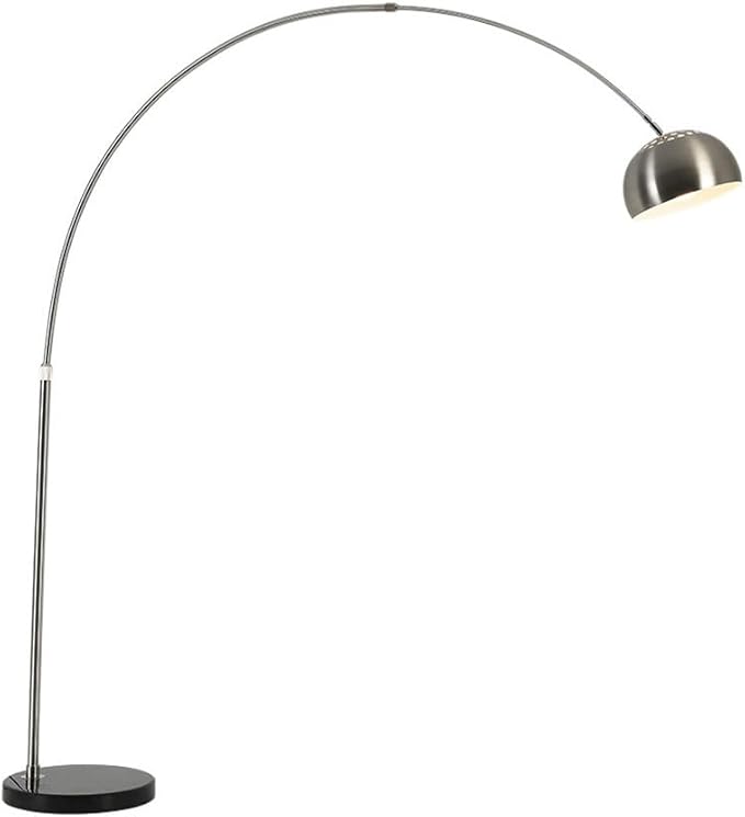 Corner Floor Lamp Modern Simple Floor Lamp Nordic Living Room Office Marble Decorative Stainless Steel Lamps Ambient Reading(Medium)