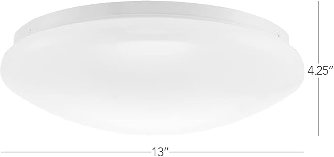 Maxxima Luvoni 13 in. Smart WiFi LED Mushroom Light Ceiling Fixture,1500 Lumens, Dimmable, CCT 2000K-5000K, Works with Google Assistant and Alexa