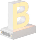 Light Up LED Letter B, H 3.7" Light with Touch Control, Event Display Letters, Marquee Letter Warm White 3000K
