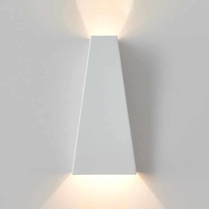 Modern Wall Light LED Sconce Up Down Metal Wall Spot Lamp, Indoor Lighting Fixtures Bedside Night Lamps for Living Room Bedroom Hallway Home Decorative Wall Wash Lights (Color : White-6000K)