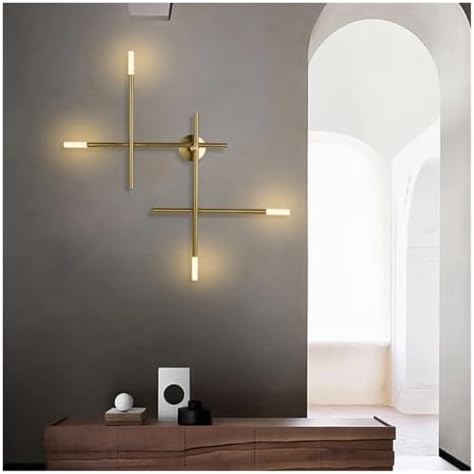 Minimalist LED Wall Lamp for Living Room, Bedroom, and Hallway – Modern Detive Sconces, Stylish Background Lighting for Home Decor, Line Design Wall Light