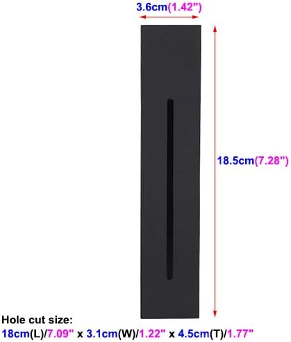 Modern 3W LED Wall Light Fixture Flush Mount Lamp Step Stair Lighting Hotel Corridor Black