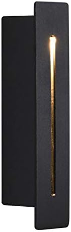 Modern 3W LED Wall Light Fixture Flush Mount Lamp Step Stair Lighting Hotel Corridor Black