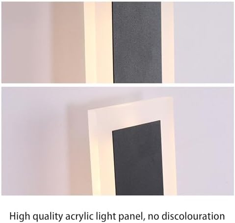 Modern LED Indoor Wall Light with Motion Sensor, Adjustable 3000K/4500K/6000K, Rectangular Aluminum Sconces for Cabinet, Wardrobe, Office, Bedroom, Corridor Lighting