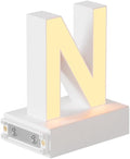 LED Magnetic Letter N, H 3.7" Light with Touch Control, White, Dimmable, Warm White 3000K