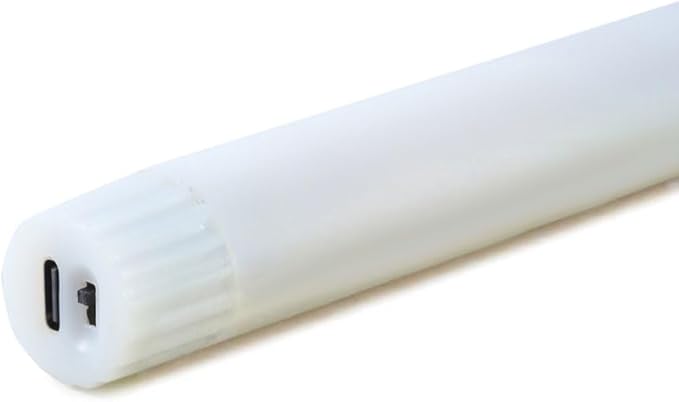 Pack of 6 Decorative Rechargeable White Taper Candles with USB Charge Warm White Light 10 Inch,Remote Flameless Christmas LED Window Candlesticks,25.5 cm Plastic Wedding Candles with Timer