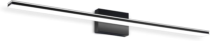 LED Bathroom Light Fixtures 28W Bath Room Lamps 40" Over The Mirror Lighting Fixture for Bathroom Matte Black Wall Lights Above Mirror 6000K