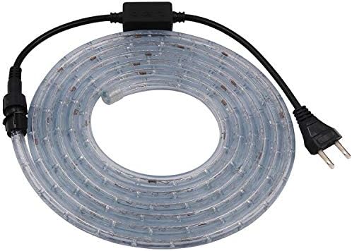 50ft 2-Wire Waterproof LED Rope Light Kit,110V-120V PVC 30 LED/M Tube Lights Strip for Background, Outdoor, Christmas, Home Decoration(Multi-Color)