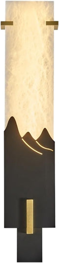 Wall Lights Chinese Style Marble Wall Lamp, Zen Bedroom Bedside Lamp, Luxury Living Room Background Wall Lamp Interior Lighting Fixtures Wall Sconce