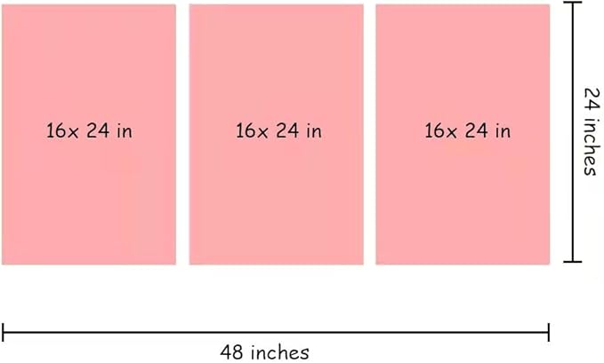 LSIUHWUWI 3 Panel Wall Decor CPU Pictures Posters, Artificial Intelligence Processor Smart Microchip Wall Art for Living Room Bedroom Decoration, Ready to Hang, 16x24inchx3