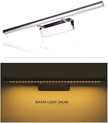 Enjoy Home R.S. LED Mirror Light Bathroom Stainless Steel IP44 Waterproof Bathroom Cabinet Light Vanity Light, Mirror Wall Lighting Warm White Make-Up Light,7w/55cm